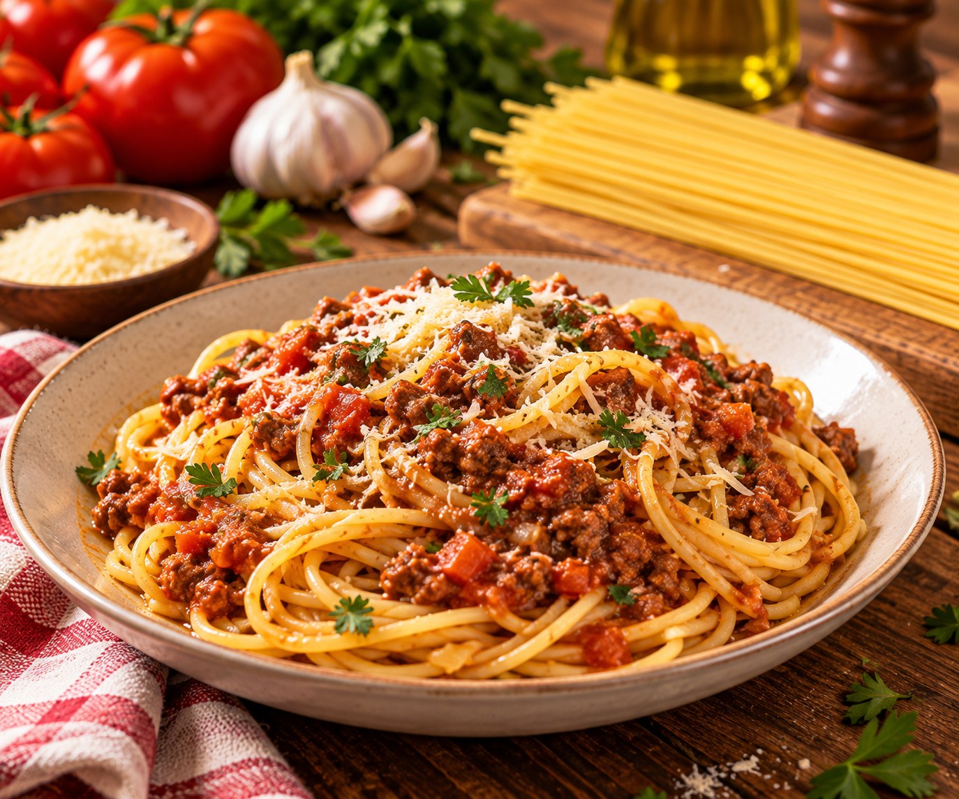 Plato de pastas · Largos