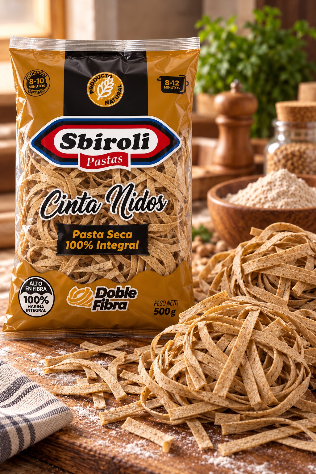 Cinta de nido integral SBIROLI y nidos de pasta